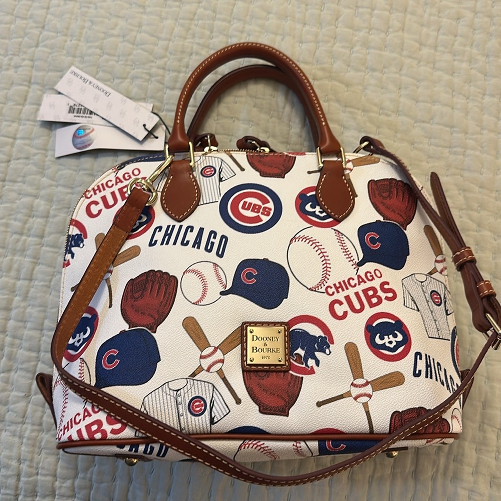 Women's Dooney & Bourke Chicago Cubs Zip Zip Satchel